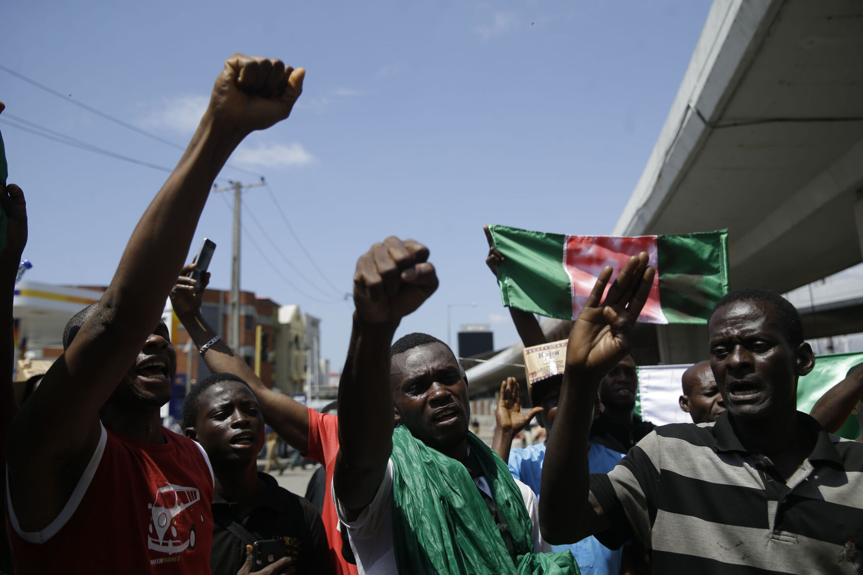 Nigeria Police Protest